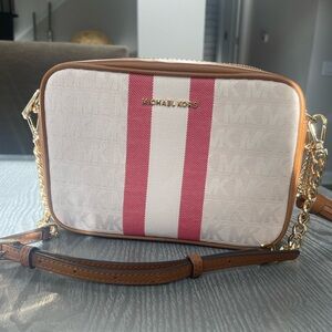 Michael Kors Signature Striped Camera Bag